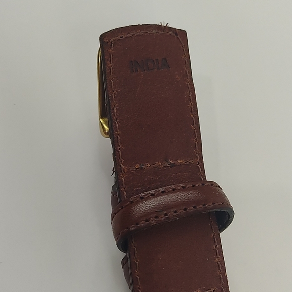 Italian Leather Belt, Size 42 - Picture 8 of 12